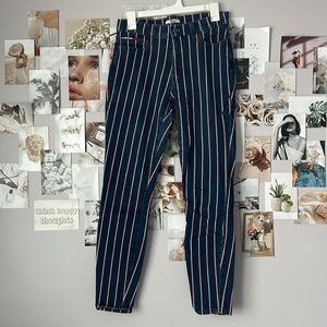 Red white and blue striped Tommy Hilfiger jeans